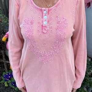 Soft Surroundings Pretty Pink Thermal Tunic!